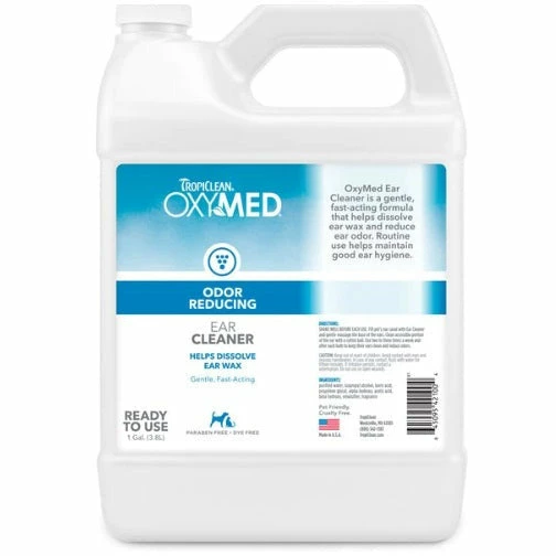 Tropiclean OxyMed Ear Cleaner-Gallon 3 Tropiclean OxyMed Ear Cleaner-Gallon
