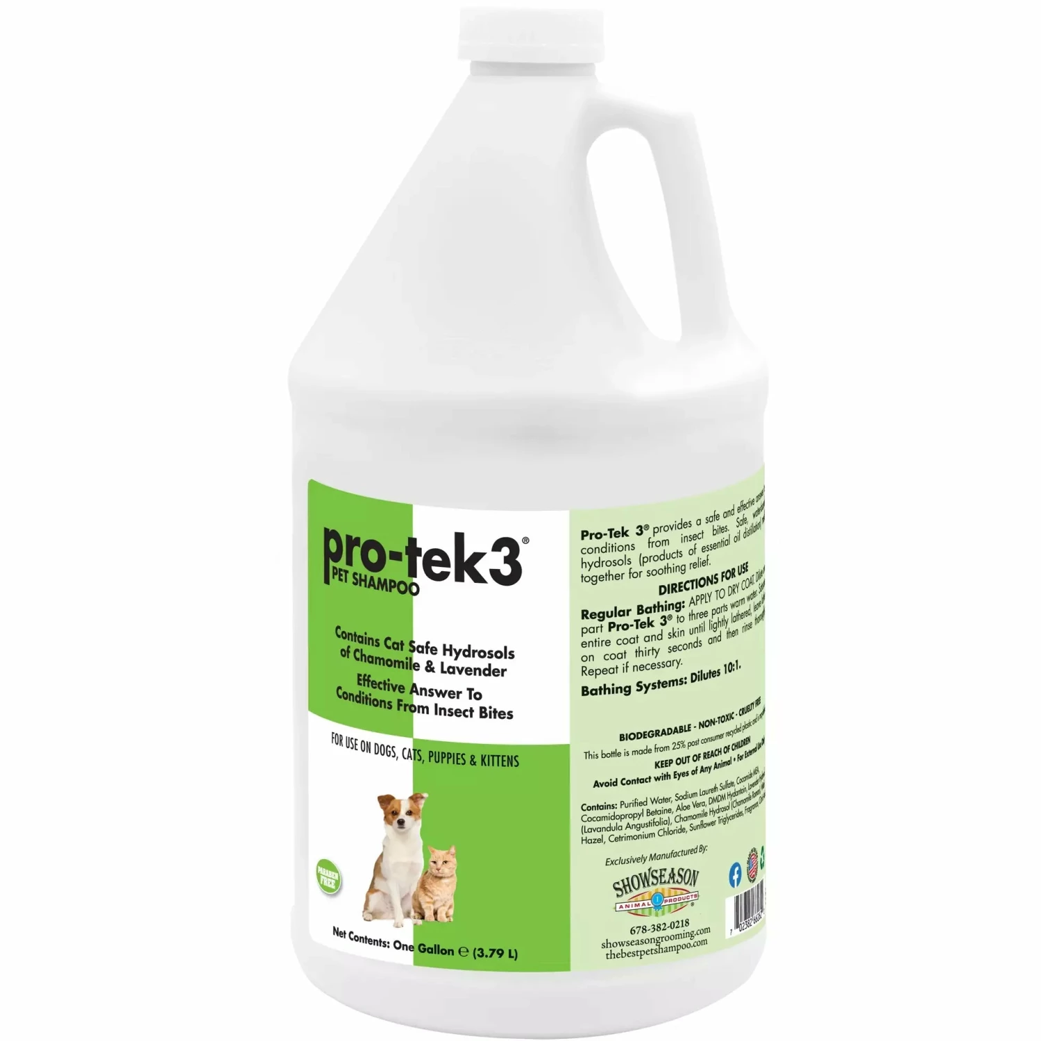 Show Season Pro-Tek 3 Shampoo-Gallon 3 Show Season Pro-Tek 3 Shampoo-Gallon