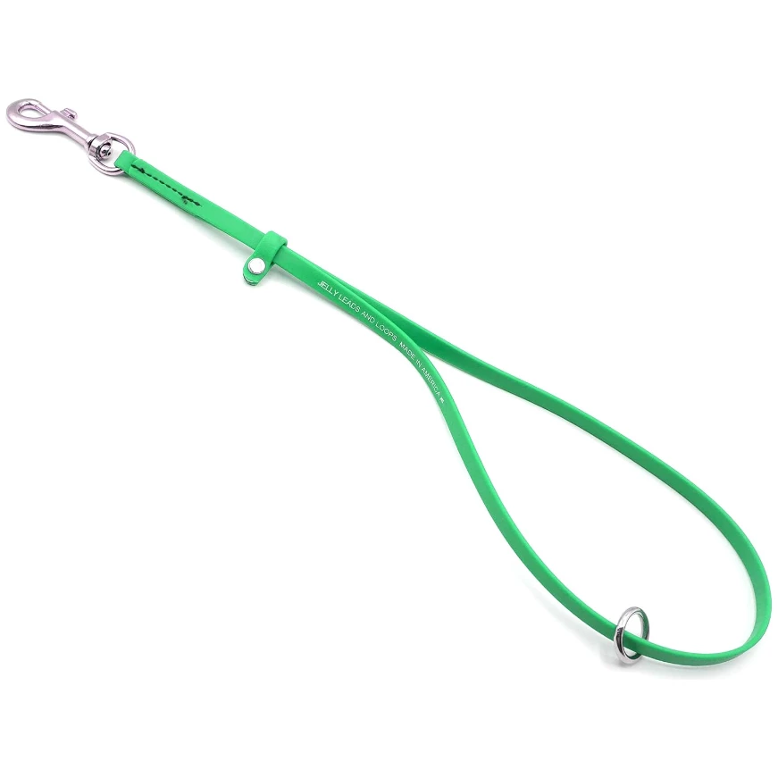 Jelly Pet Grooming Loops With Ring 3/8 X 24" Lime Green 3 Jelly Pet Grooming Loops With Ring 3/8 X 24" Lime Green