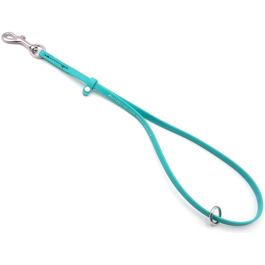 Jelly Pet Grooming Loops With Ring 3/8 X 24" Teal 3 Jelly Pet Grooming Loops With Ring 3/8 X 24" Teal